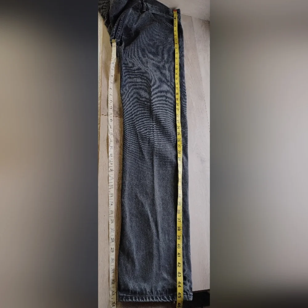 Levi's 505 100% Cotton Denim Jeans Black Men's Reg Sz W36 L 36 Straight Leg